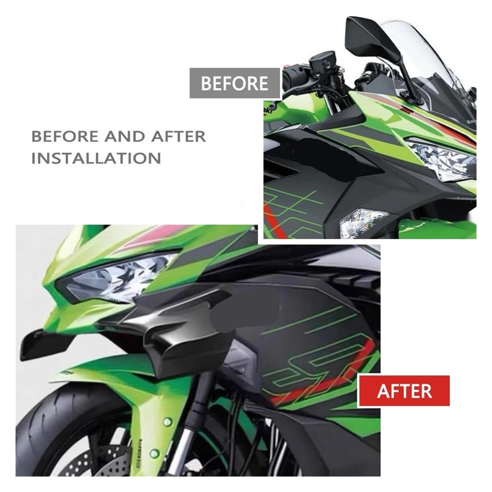 zx25r サイドウイング Amazon | 適合する ZX-4R、ZX-4RR、ZX-25R 2020-2024 用 サイド